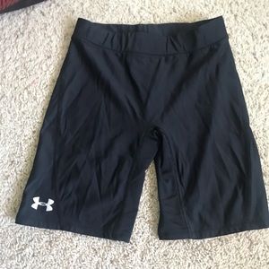 black athletic biker shorts